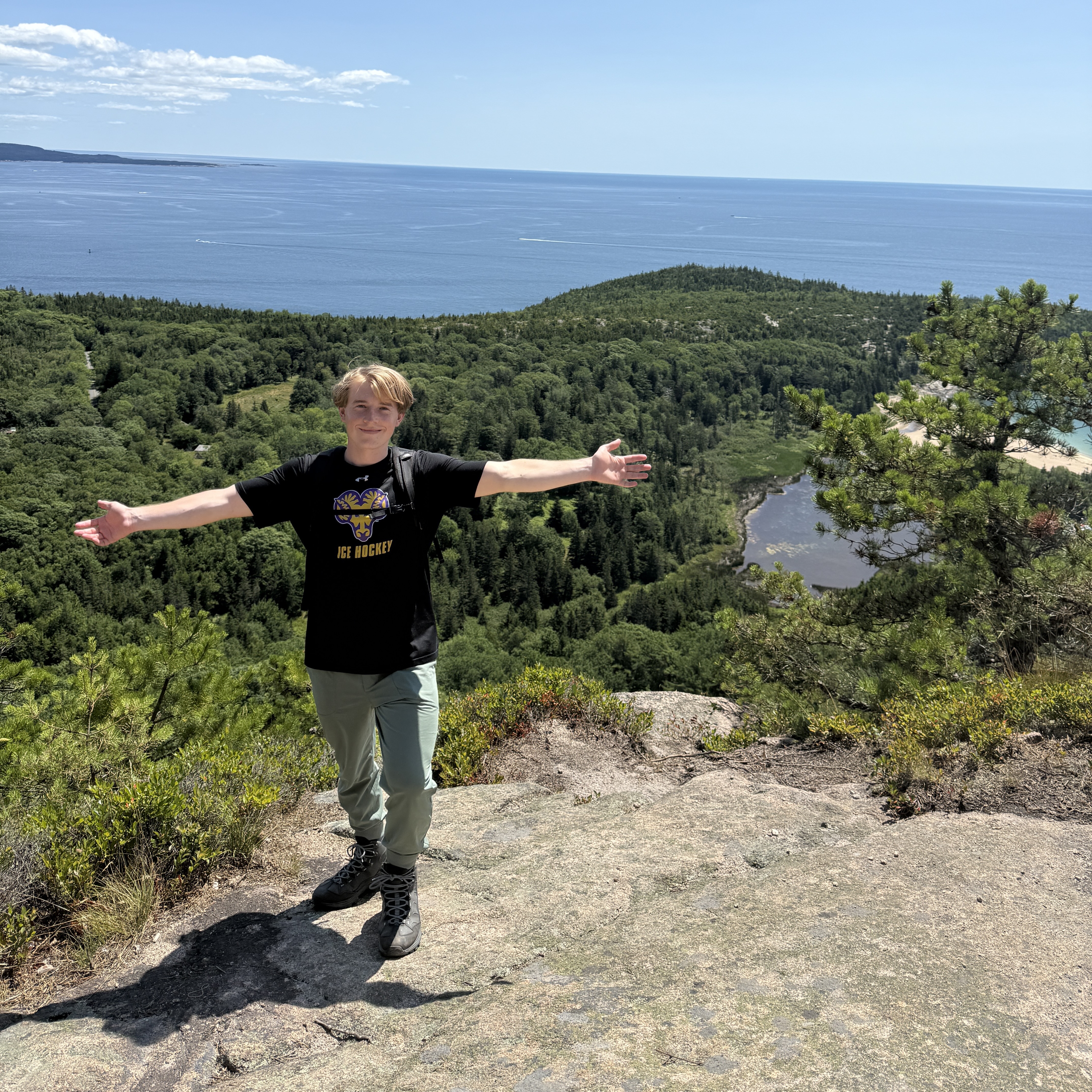 Me Hiking in Acadia National Park
