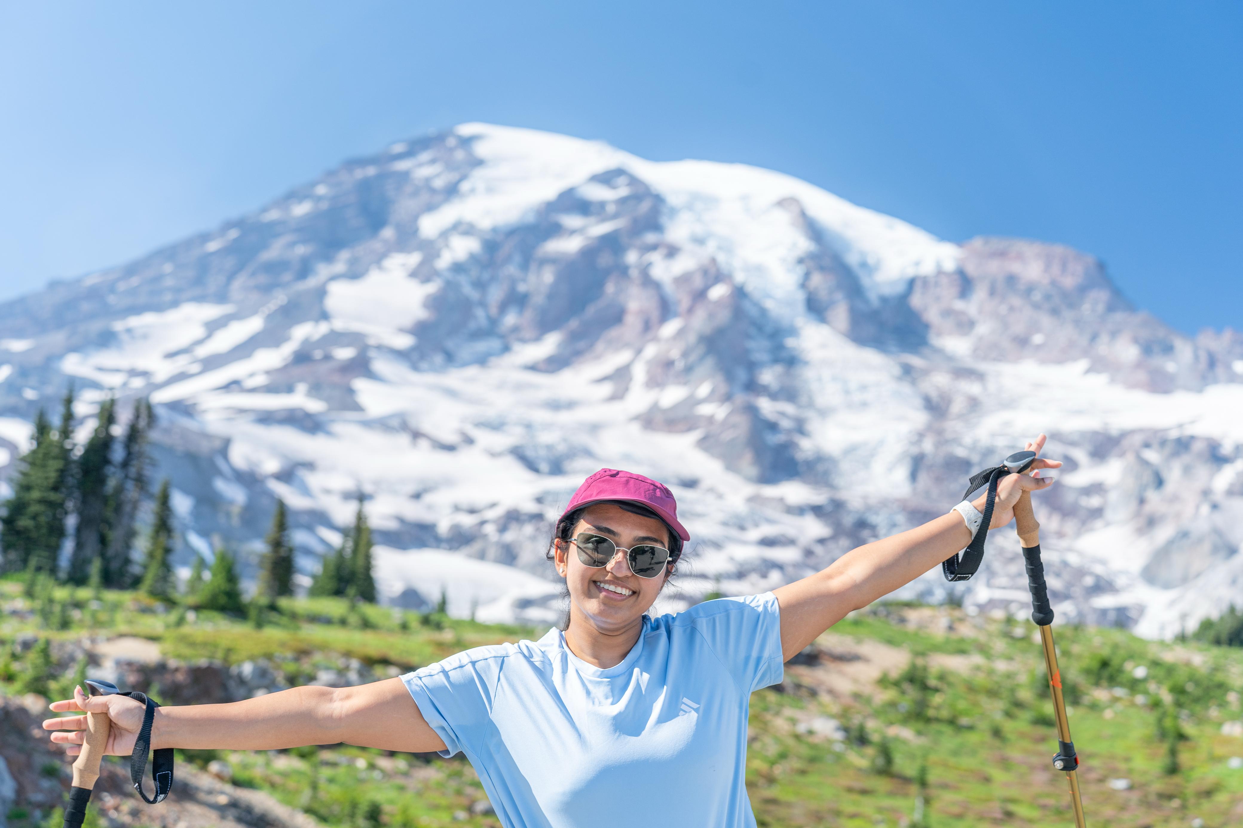 Me Hiking in Rainier National Park